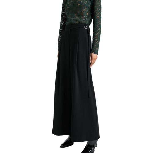 Cue Buckle Detail Wide Leg Pant